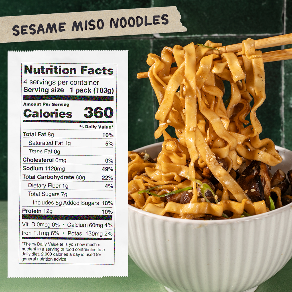 Sesame Miso Noodles | 4 Packs - Bright Touch