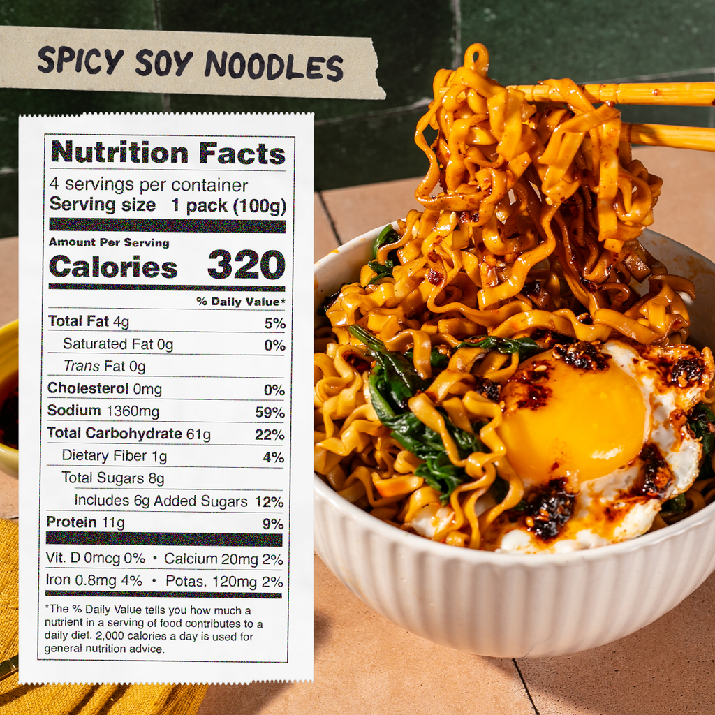 Spicy Soy Noodles | 4 Packs - Soft Pick