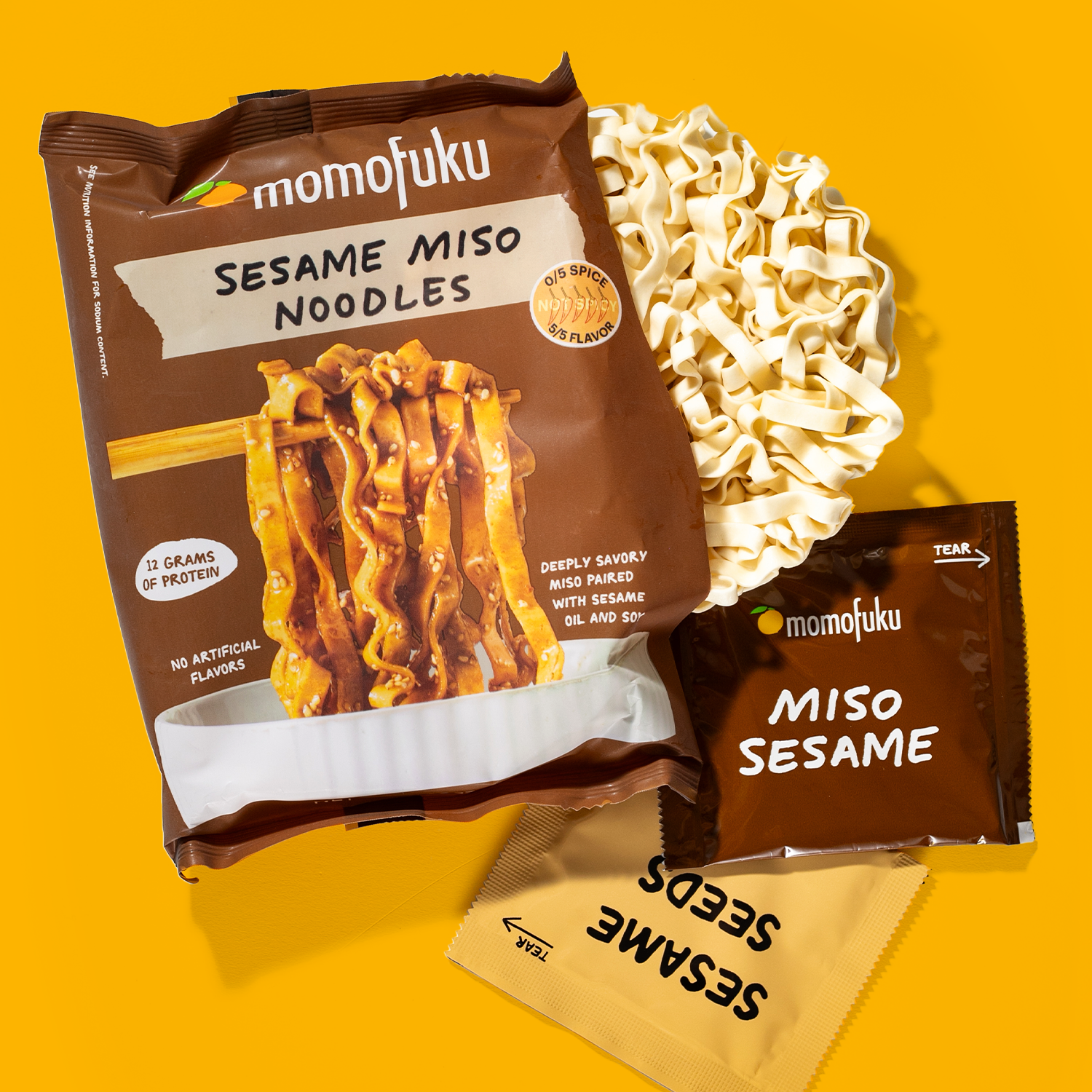 Sesame Miso Noodles | 4 Packs - Bright Touch