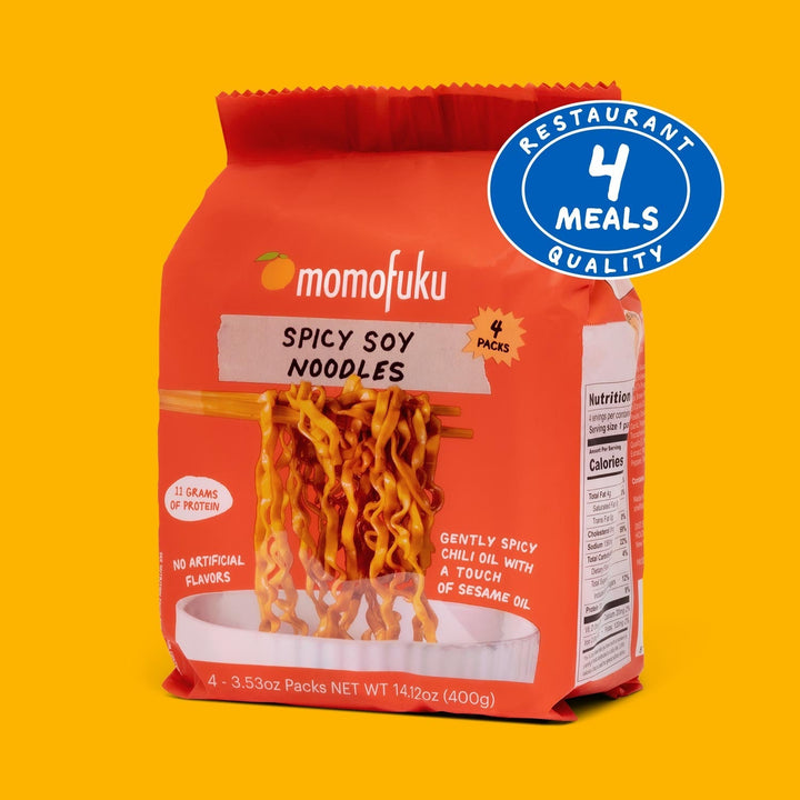 Spicy Soy Noodles | 4 Packs - Soft Pick Soft Pick