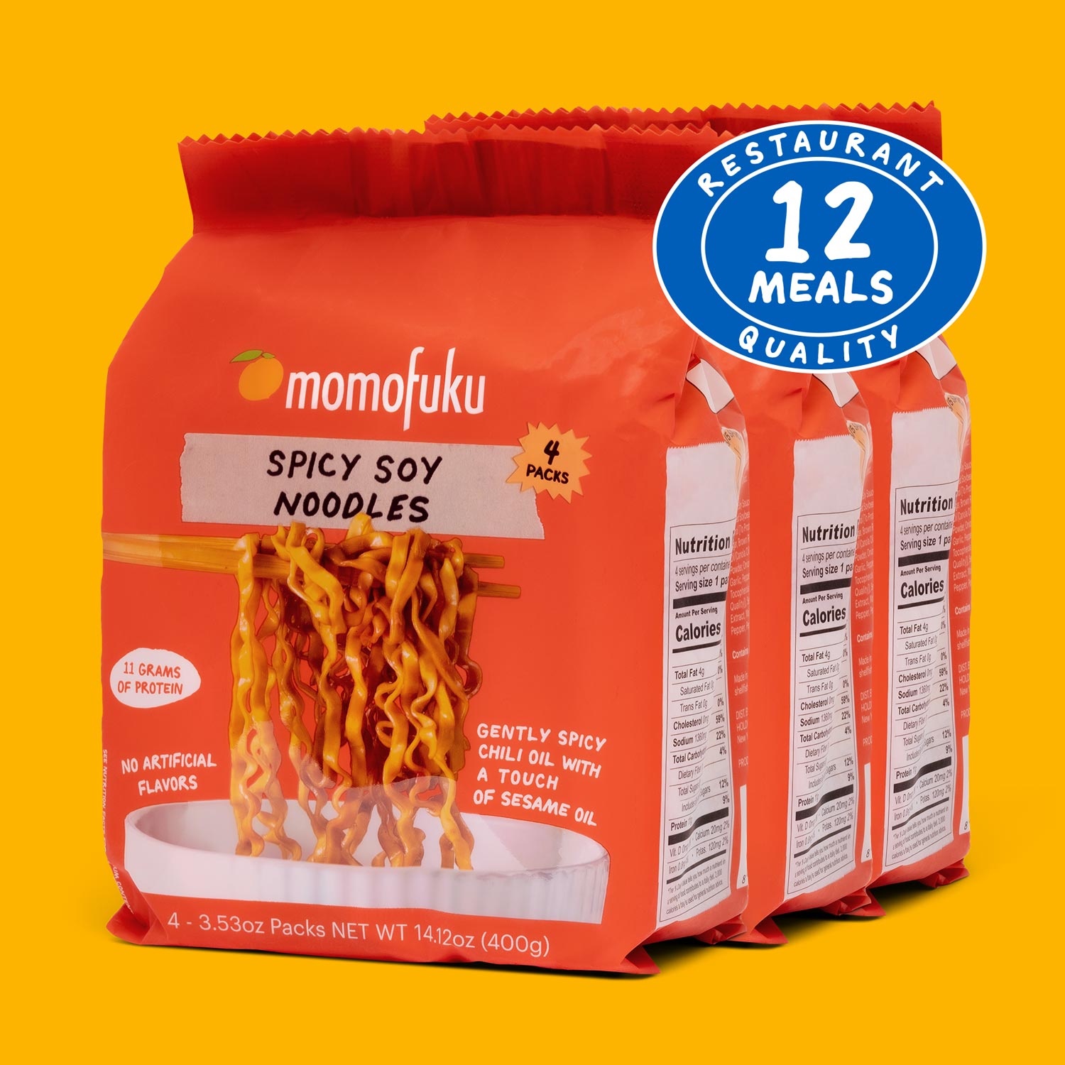 Spicy Soy Noodles | 12 Packs - Clean Style