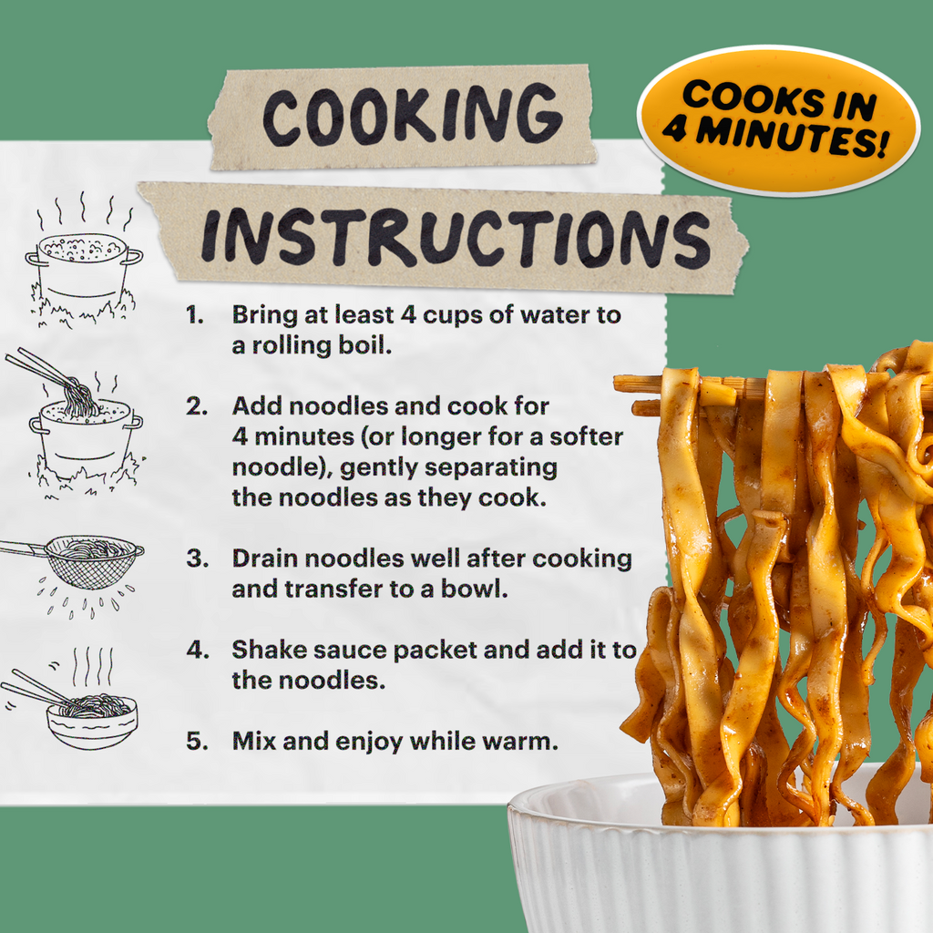 Tingly Chili Noodles | 12 Packs - Clean Style